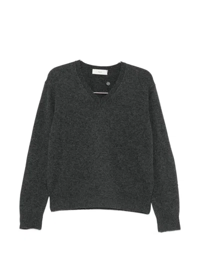 Dunst Wool And Cashmere V-necked Sweater In Gray