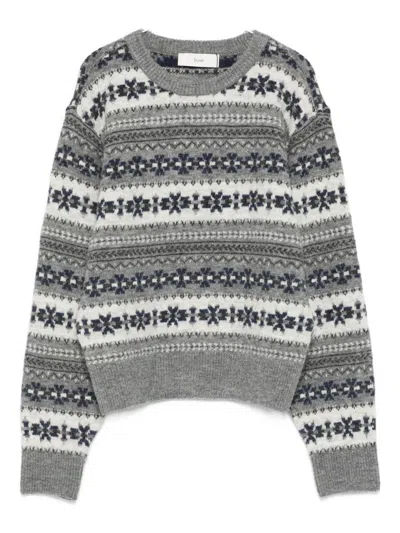 Dunst Wool Blend Crewneck Jumper In Gray