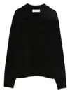Dunst Wool Blend Polo Sweater In Black