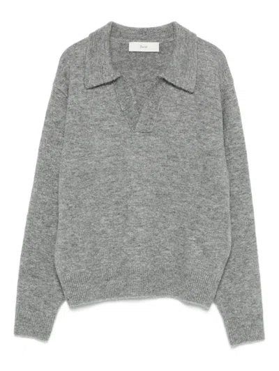 DUNST WOOL BLEND POLO SWEATER