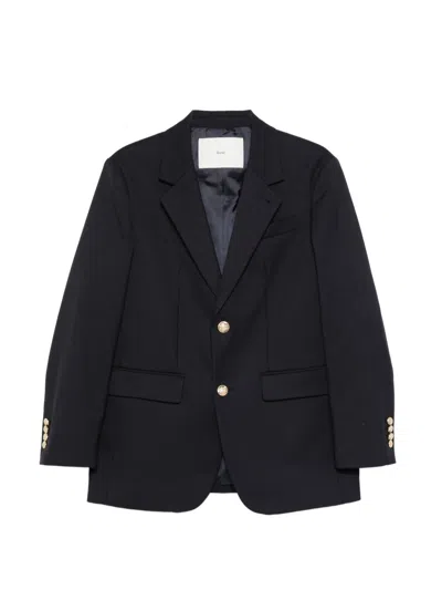 Dunst Wool Blend Single-breasted Blazer In Blue