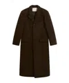 Dunst Wool Boucle Coat In Brown