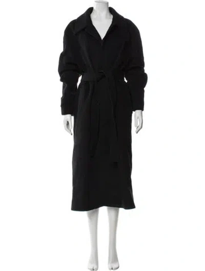 Pre-owned Dunst Wool Coat In Black