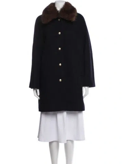 Pre-owned Dunst Wool Coat In Black