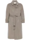 Dunst Unisex Belted Wool Blend Long Mac Coat In Grey ModeSens
