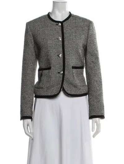 Pre-owned Dunst Wool Houndstooth Print Jacket In Multicolor