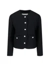 Dunst Tailored Tweed Jacket In Black