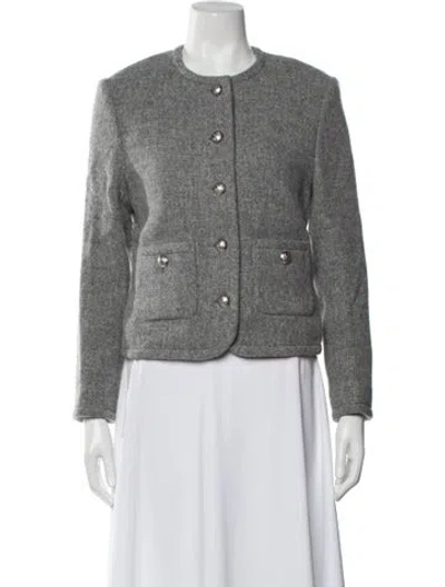 Pre-owned Dunst Wool Jacket In Grey