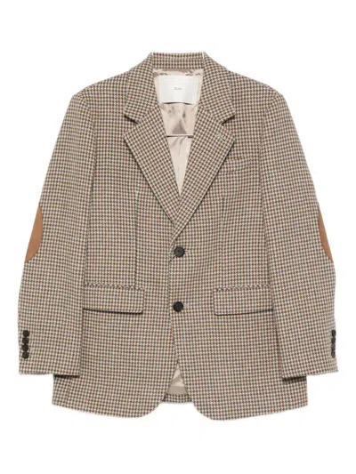 Dunst Wool Single-breasted Blazer Jacket In Neutral