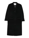 Dunst Wool Single-breasted Coat In Black