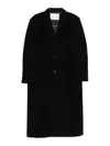 Dunst Wool Single-breasted Coat In Black