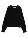 Dunst Wool V-necked Sweater In Black