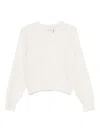 Dunst Wool V-necked Sweater In White