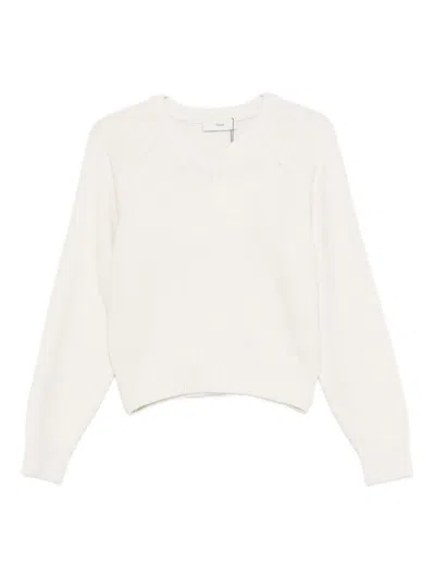 DUNST DUNST WOOL V-NECKED SWEATER
