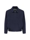 Dunst Zipped Bomber Jacket In Blue
