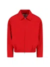 Dunst Collared Blouson Jacket Red In Red