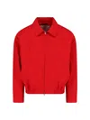 Dunst Collared Blouson Jacket Red In Red