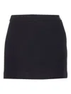 Dunst Zip Button Mini Skirt In Black