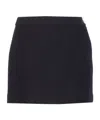 Dunst Zip Button Mini Skirt In Black