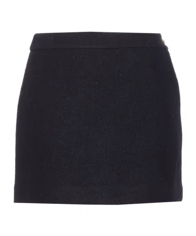 DUNST DUNST ZIP-DETAIL MINI SKIRT