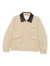 Dunst Zip-up Bomber Jacket In Neutral