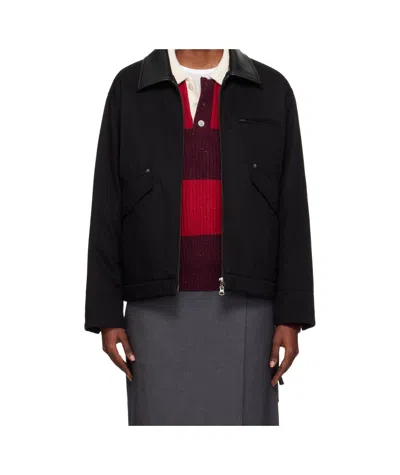 Dunst Zippered Long-sleeved Casual Jacket In Black