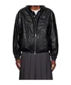 Dunst Zippered Long-sleeved Cotton Jacket In Black
