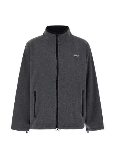 Dunst Zip-up Sweater In Grey