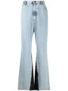 Duoltd Side Inserts Loose Jeans In Blue
