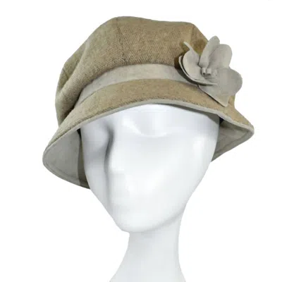 Dupatta Designs Beckett Gatsby Hat In Camel In Gold