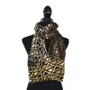 Dupatta Designs Nebula Velvet Scarf In Black/copper In Black