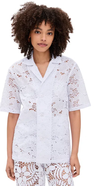 Dur Doux Cruz Boxy Shirt White Floral