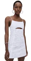 Dur Doux Cruz Mini Dress White Flower In White Flower