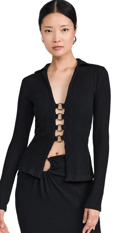 Dur Doux Ibiza Ring Cardigan Black