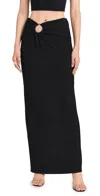 Dur Doux Ibiza Ring Skirt Black In Black
