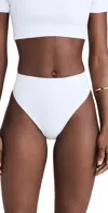 Dur Doux White Shell Bikini Bottoms White In White
