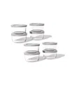 Dura Living 16-piece 1 Cup Round Food Storage And Meal Prep Container Set In Gray