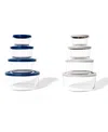 Dura Living 16-piece Round Nesting Food Storage And Meal Prep Container Set In Multi
