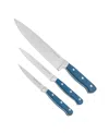 Dura Living 3-piece Starter Knife Set In Blue