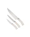 Dura Living 3-piece Starter Knife Set In Cream
