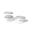 Dura Living 6-piece 2 Cup Round Food Storage And Meal Prep Container Set In Gray