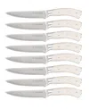 Shop Dura Living 8-piece Steak Knife Set In Cream