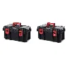 Durabilt 2 Pack 16-inch Toolbox, Plastic Tool And Hardware Storage, Black In Black