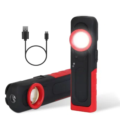 Durabilt Led Work Light Pocket Light Mini Magnetic Flat Edc Flashlight With 4 Modes Hook Ip44 Waterproof Dimm In Black