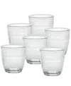 Duralex Gigogne Glass 3 Oz.- Set Of 6 In Clear