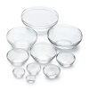 Duralex Gigone 10-pc. Glass Mixing Bowl Set In White