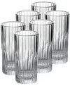 Duralex Set Of 6 Manhattan High Tumblers In Clear