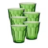 Duralex Set Of 6 Picardie Tumblers In Green