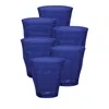 Duralex Set Of 6 Picardie Tumblers In Sapphire