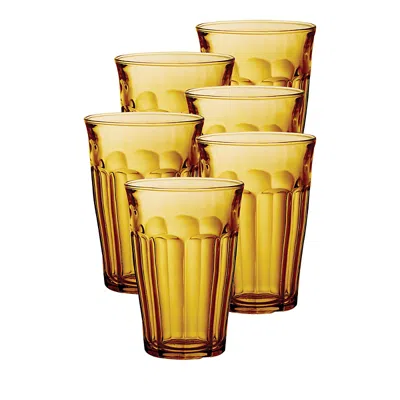 Duralex Picardie 12.12 Oz. Tumbler, Set Of 6 In Orange
